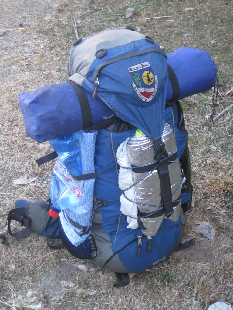 Optimiert: Gut gepackter Rucksack, Takesi-Trek, Bolivien