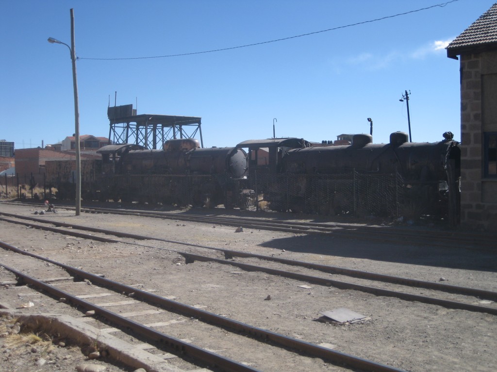 Eisenbahnfriedhof, am Bahnhof in Potosí